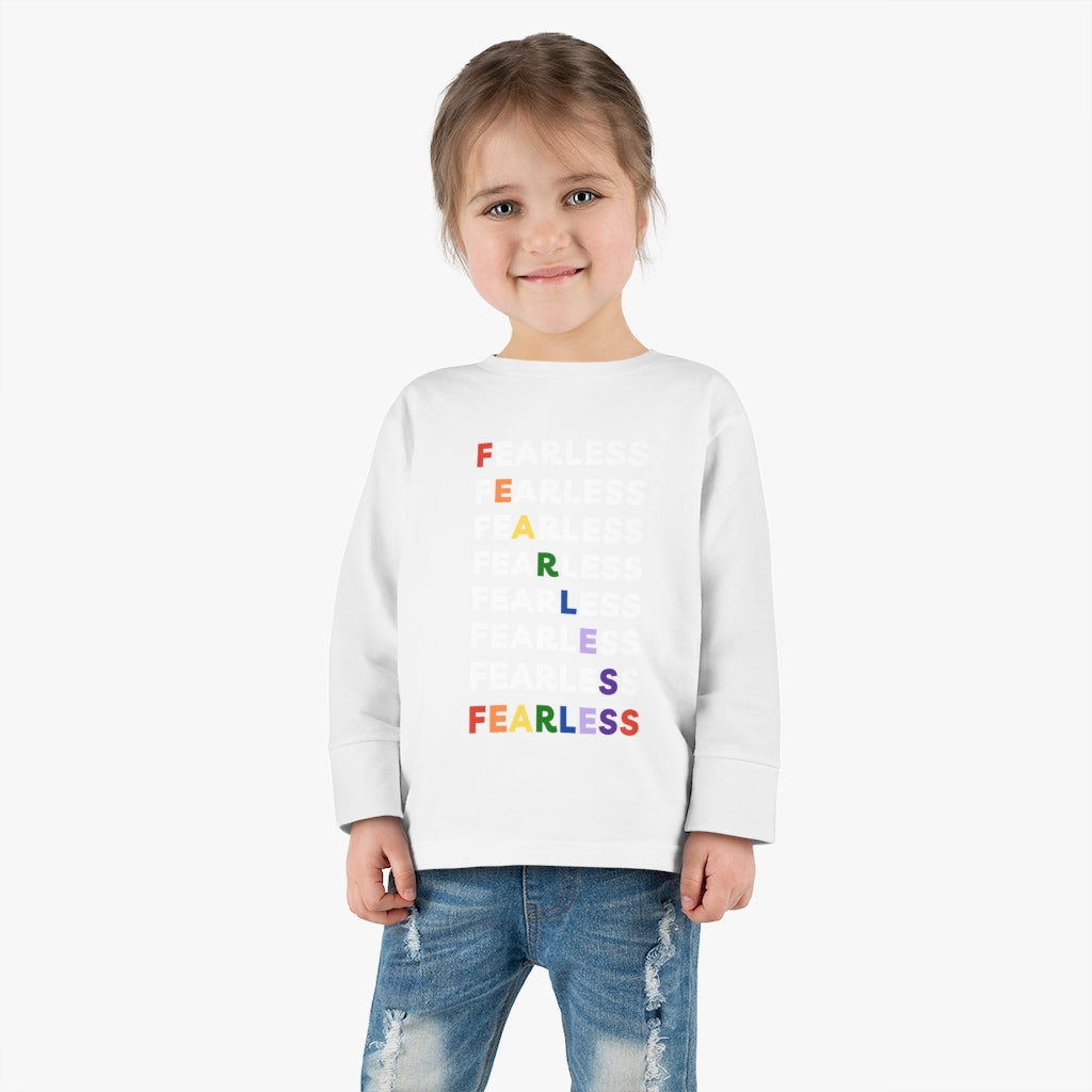 Fearless Rainbow - Toddler long sleeve T-shirt