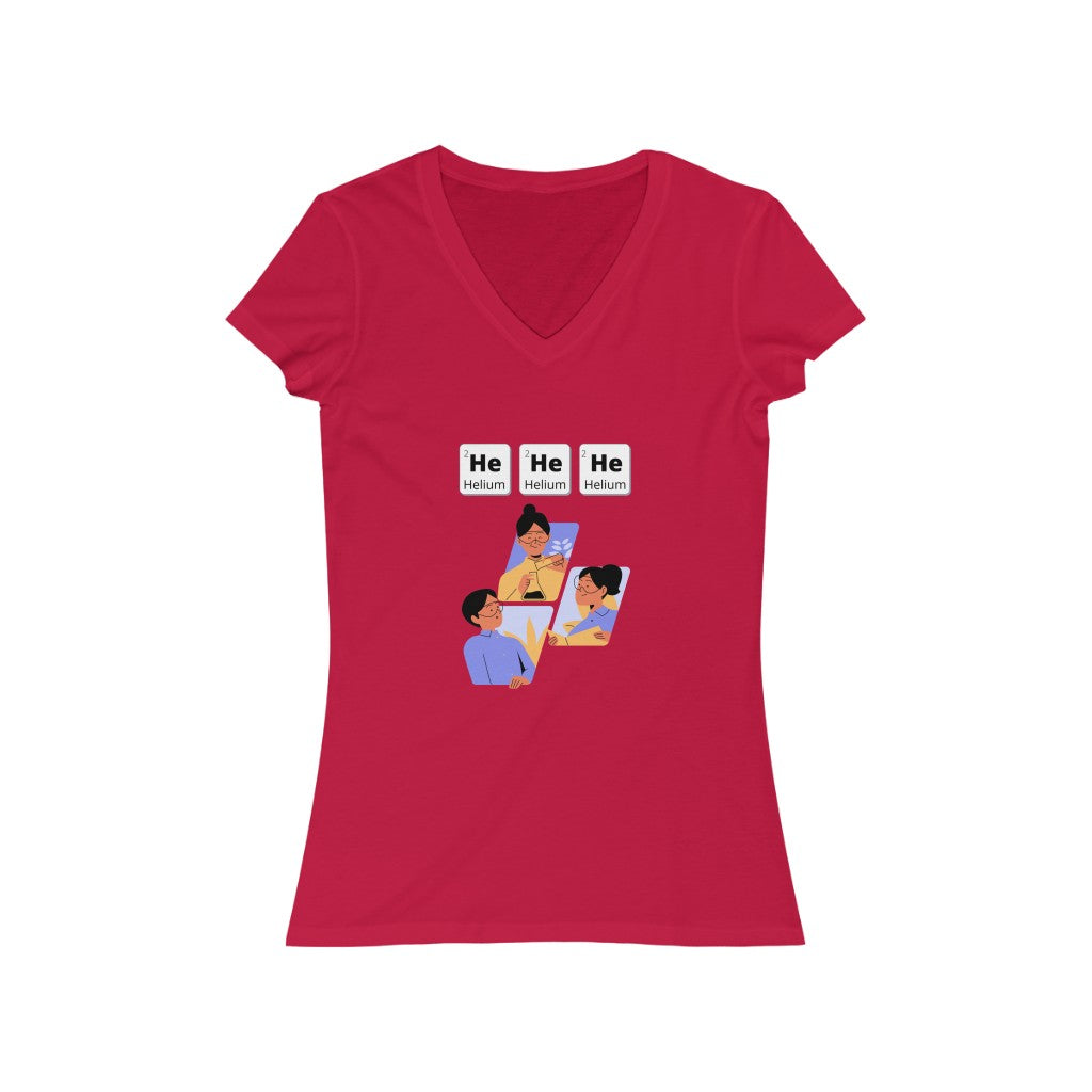 HeHeHe - Women's Short Sleeve V-Neck Tee