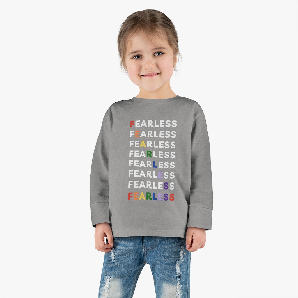 Fearless Rainbow - Toddler long sleeve T-shirt