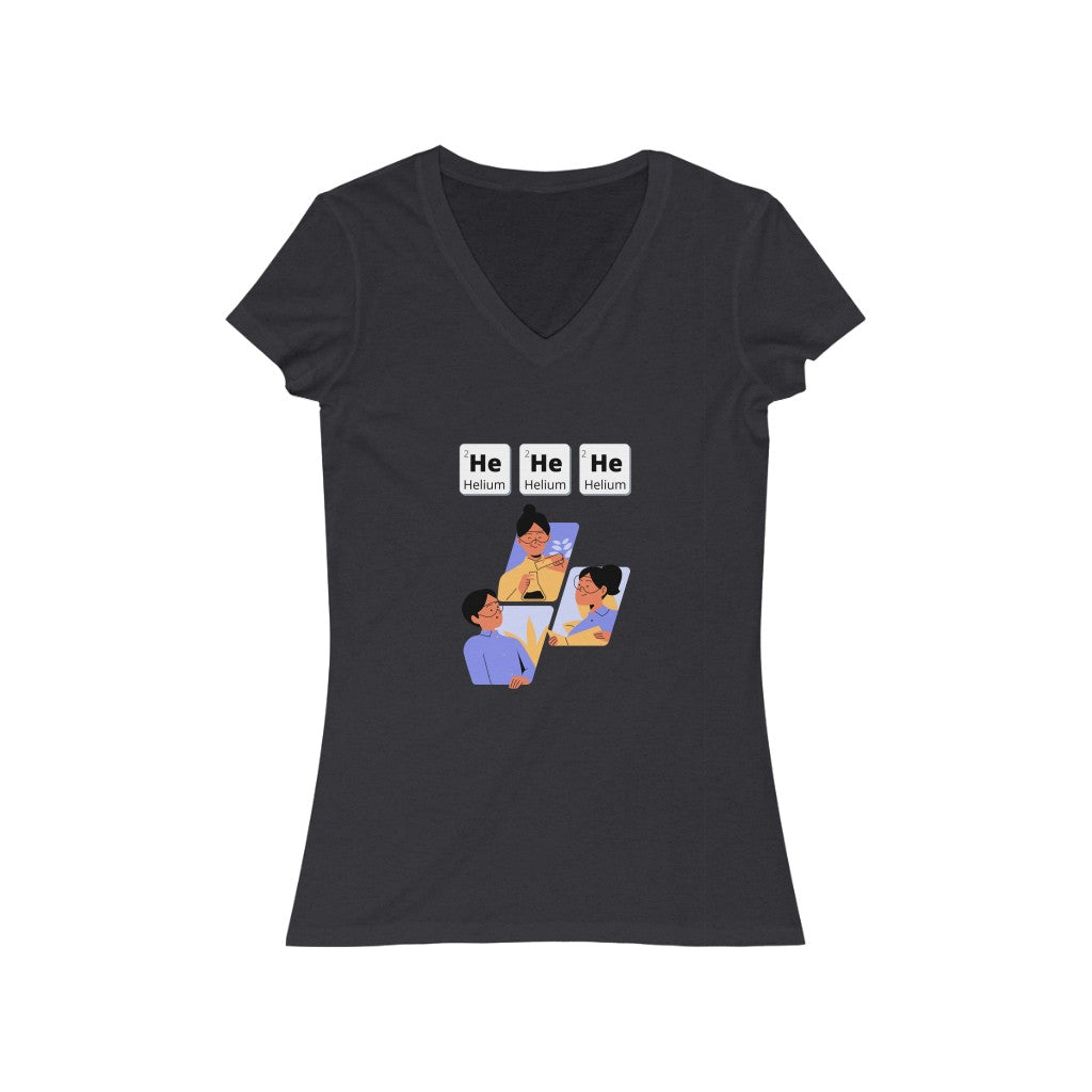 HeHeHe - Women's Short Sleeve V-Neck Tee