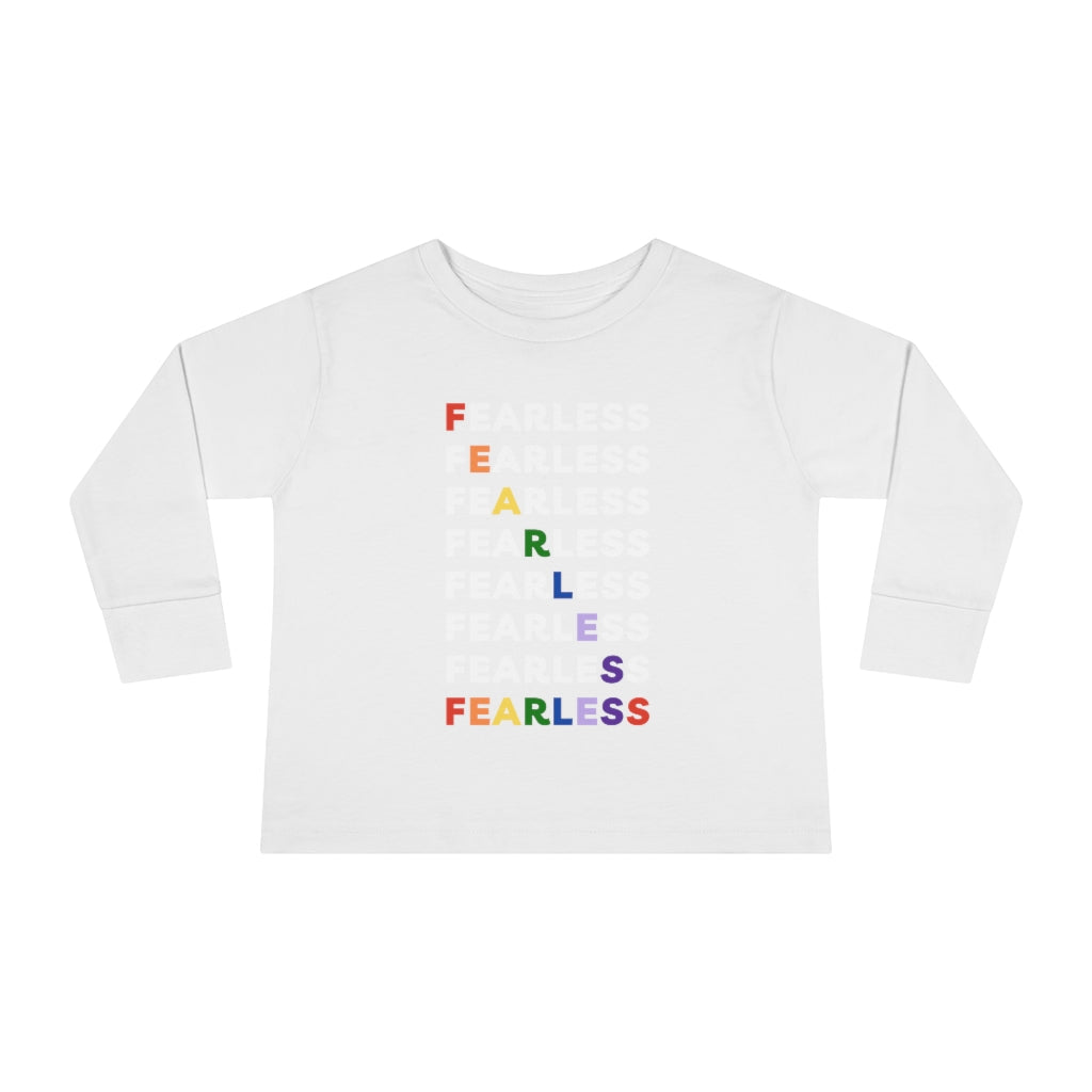 Fearless Rainbow - Toddler long sleeve T-shirt