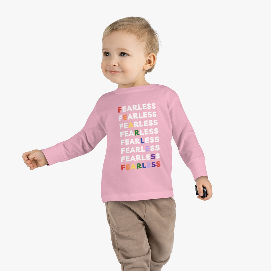 Fearless Rainbow - Toddler long sleeve T-shirt