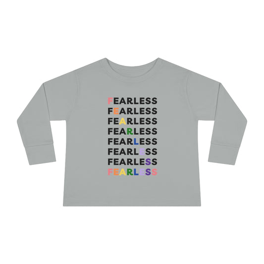 Fearless Rainbow -Toddler Long Sleeve T-shirt