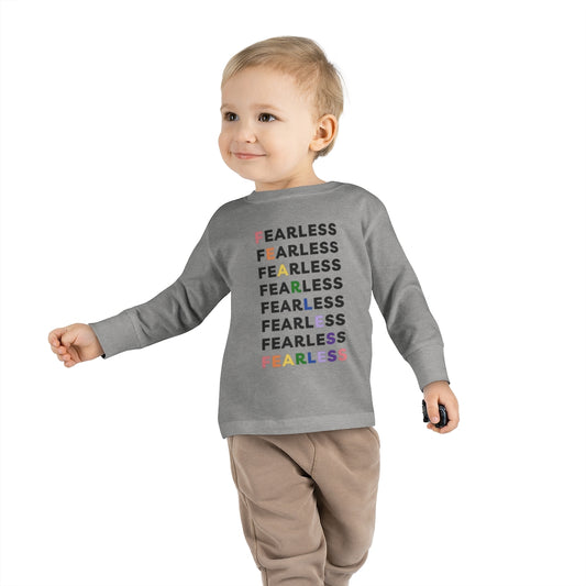 Fearless Rainbow -Toddler Long Sleeve T-shirt