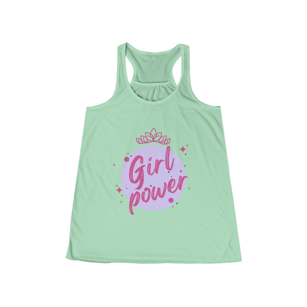 Girl Power - Women's Flowy Racerback Tank