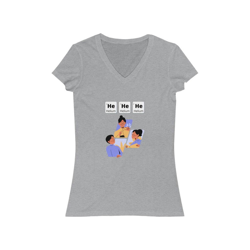 HeHeHe - Women's Short Sleeve V-Neck Tee