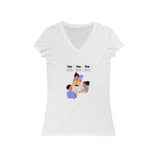 HeHeHe - Women's Short Sleeve V-Neck Tee