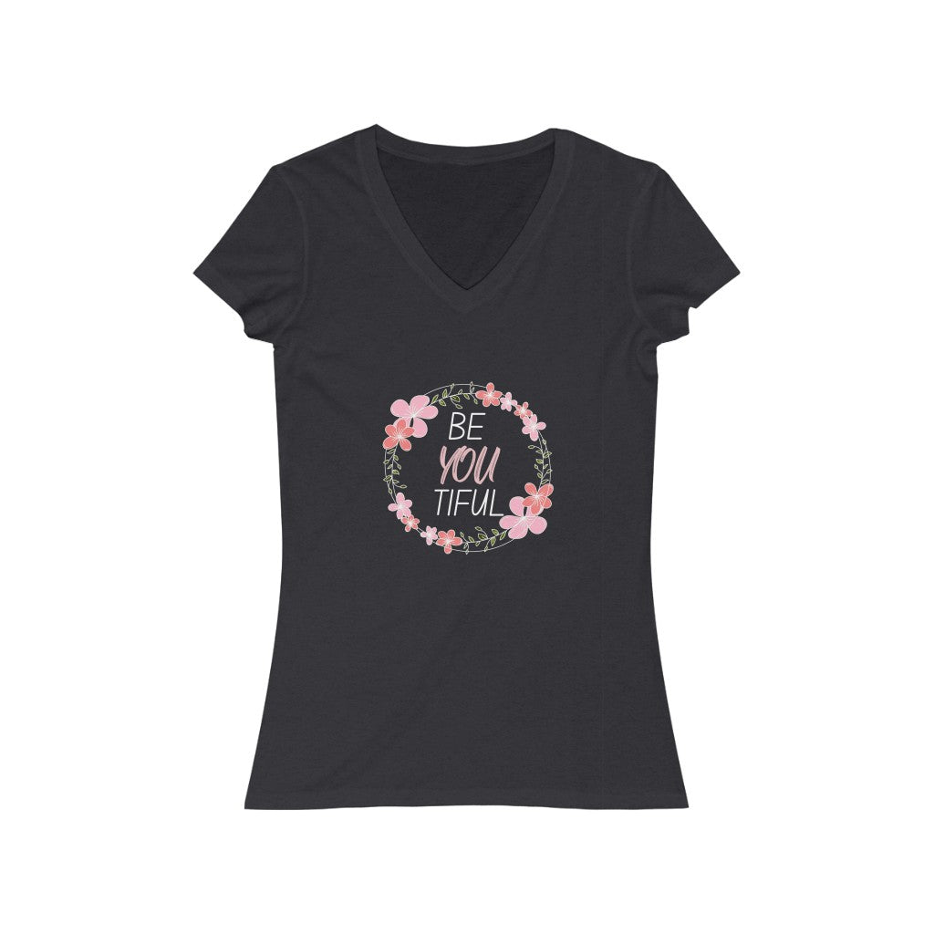 beYOUtiful - Women's V-neck T-shirt