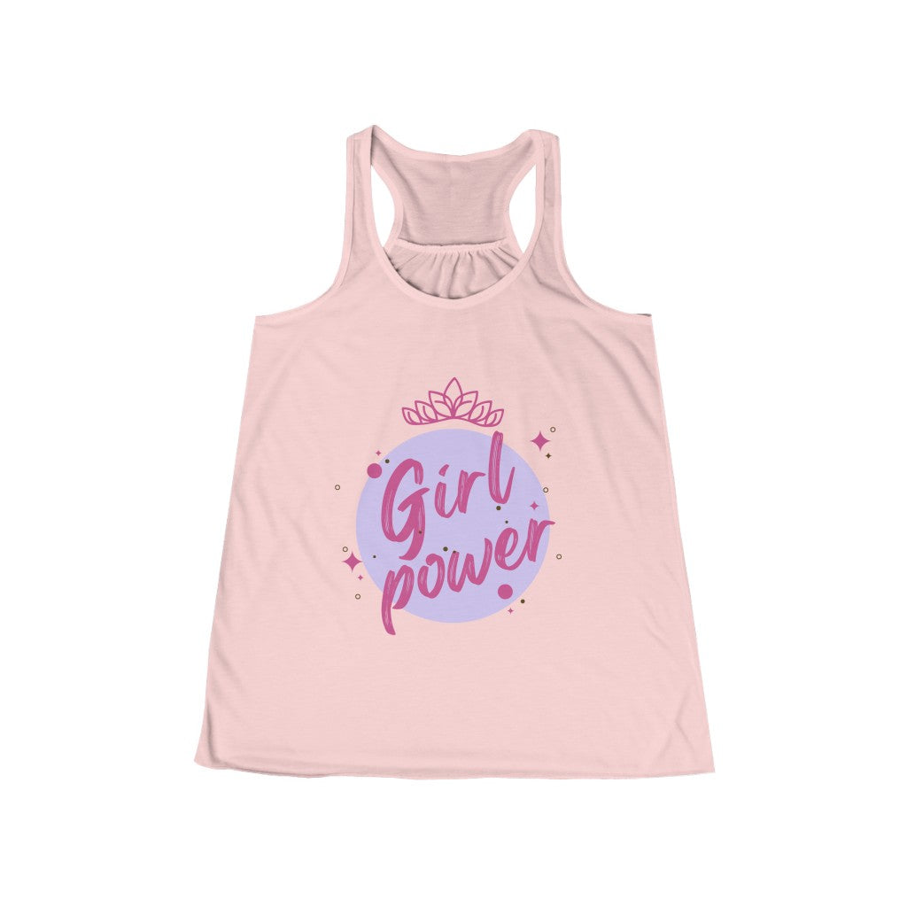 Girl Power - Women's Flowy Racerback Tank