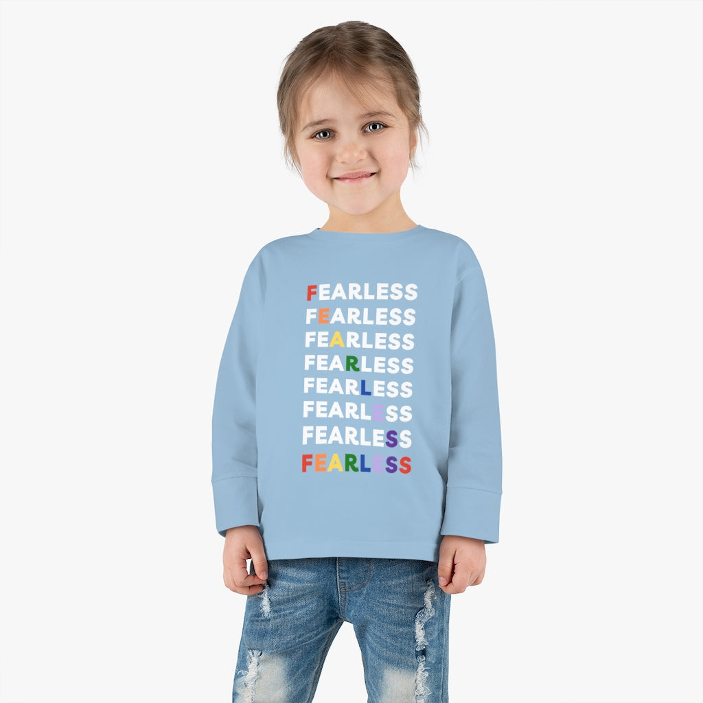 Fearless Rainbow - Toddler long sleeve T-shirt