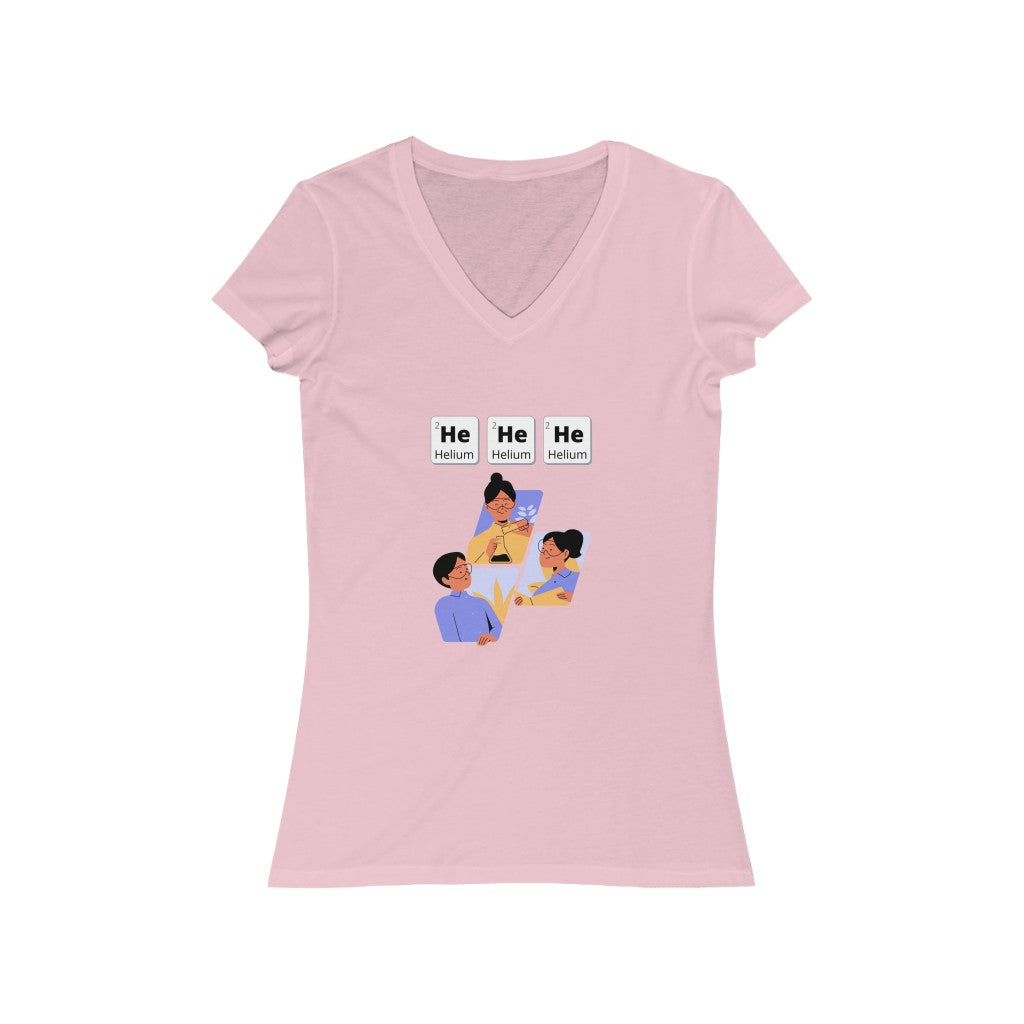 HeHeHe - Women's Short Sleeve V-Neck Tee