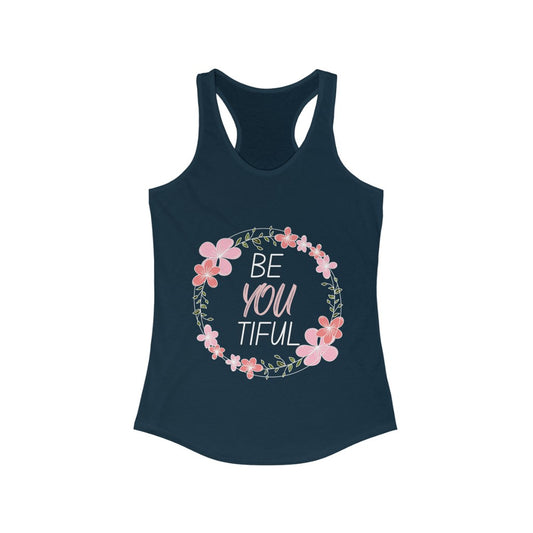 beYOUtiful - Women's racerback tank