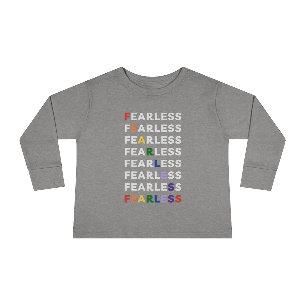 Fearless Rainbow - Toddler long sleeve T-shirt