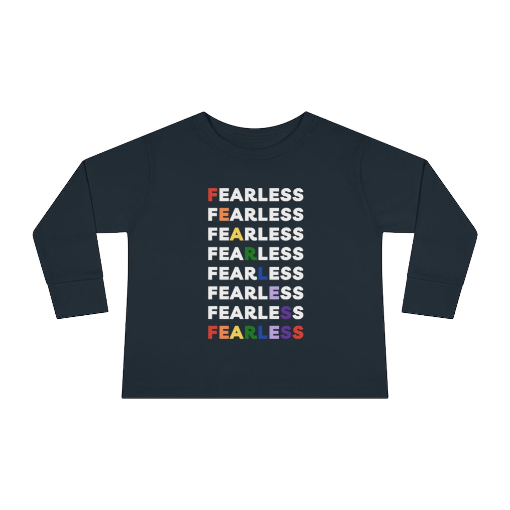 Fearless Rainbow - Toddler long sleeve T-shirt