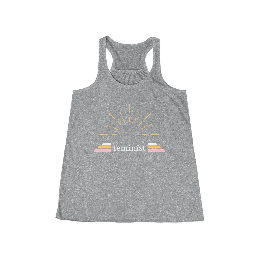 feminist - Women's Flowy Racerback Tank