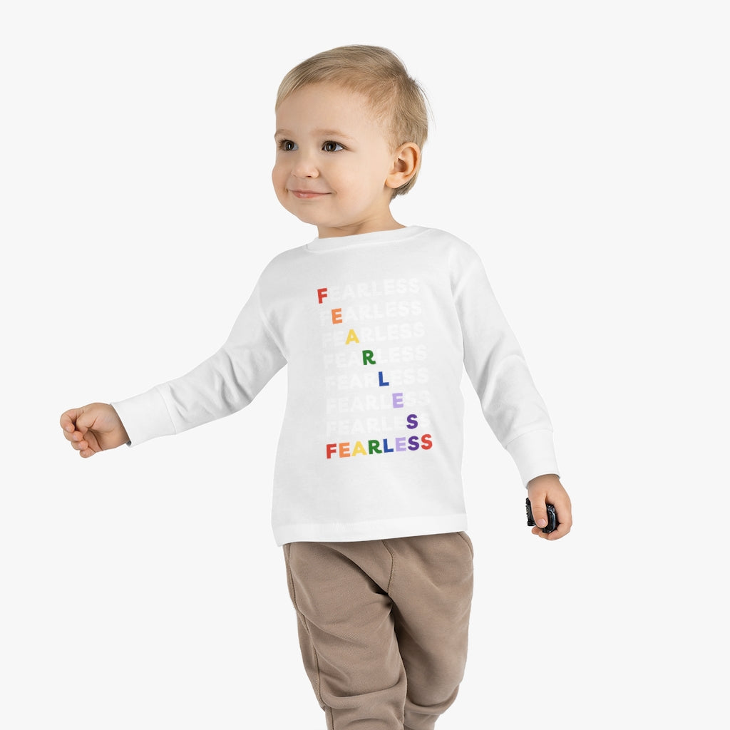 Fearless Rainbow - Toddler long sleeve T-shirt