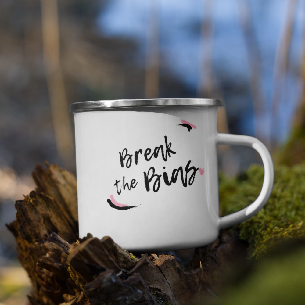 Break the Bias - Enamel Camper Mug