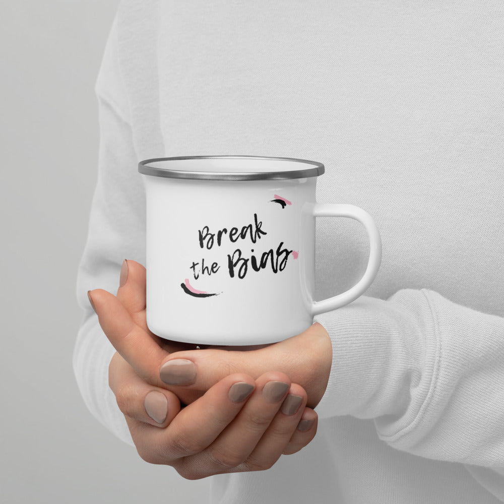 Break the Bias - Enamel Camper Mug