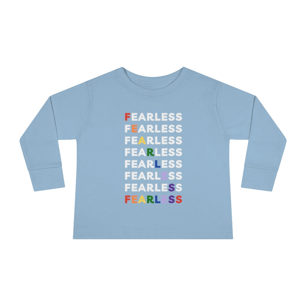 Fearless Rainbow - Toddler long sleeve T-shirt