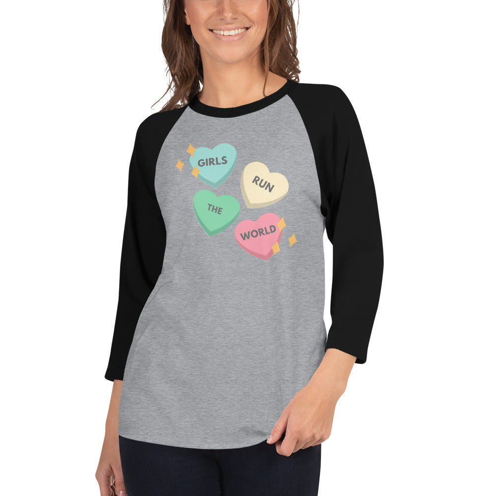 Girls Run the World - Women's 3/4 sleeve T-shirt