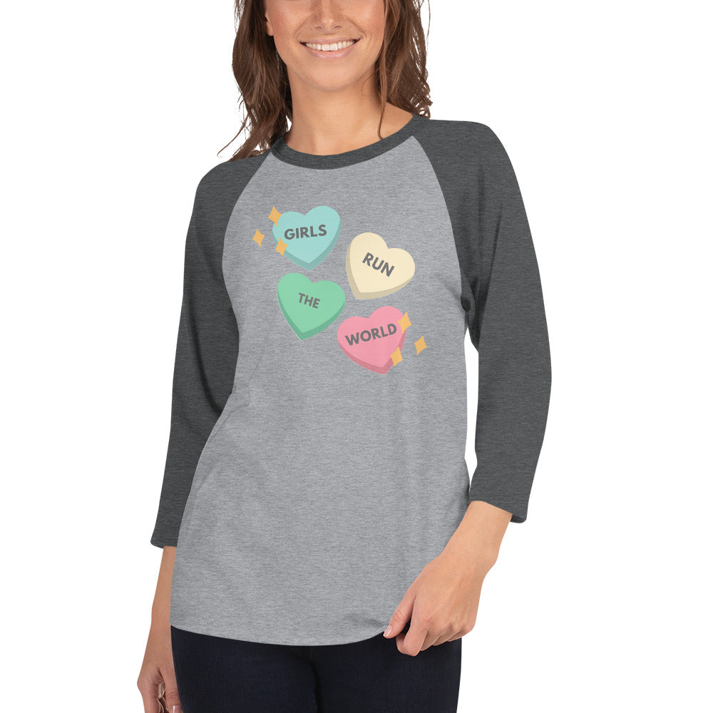 Girls Run the World - Women's 3/4 sleeve T-shirt