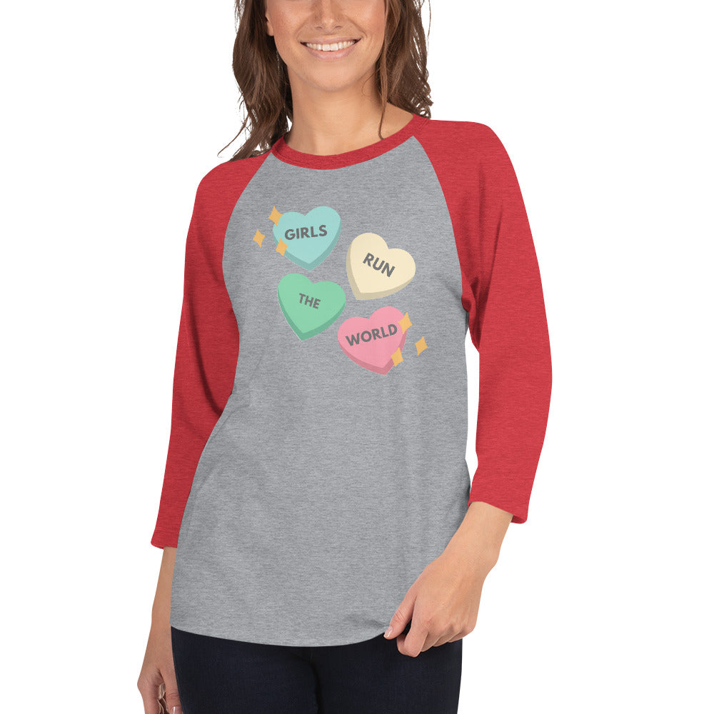 Girls Run the World - Women's 3/4 sleeve T-shirt