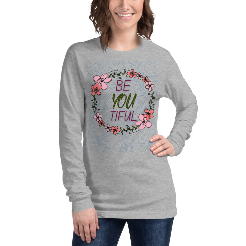 beYOUtiful - Women's long sleeve T-shirt