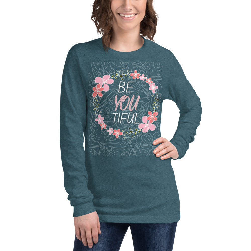 beYOUtiful - Women's long sleeve T-shirt