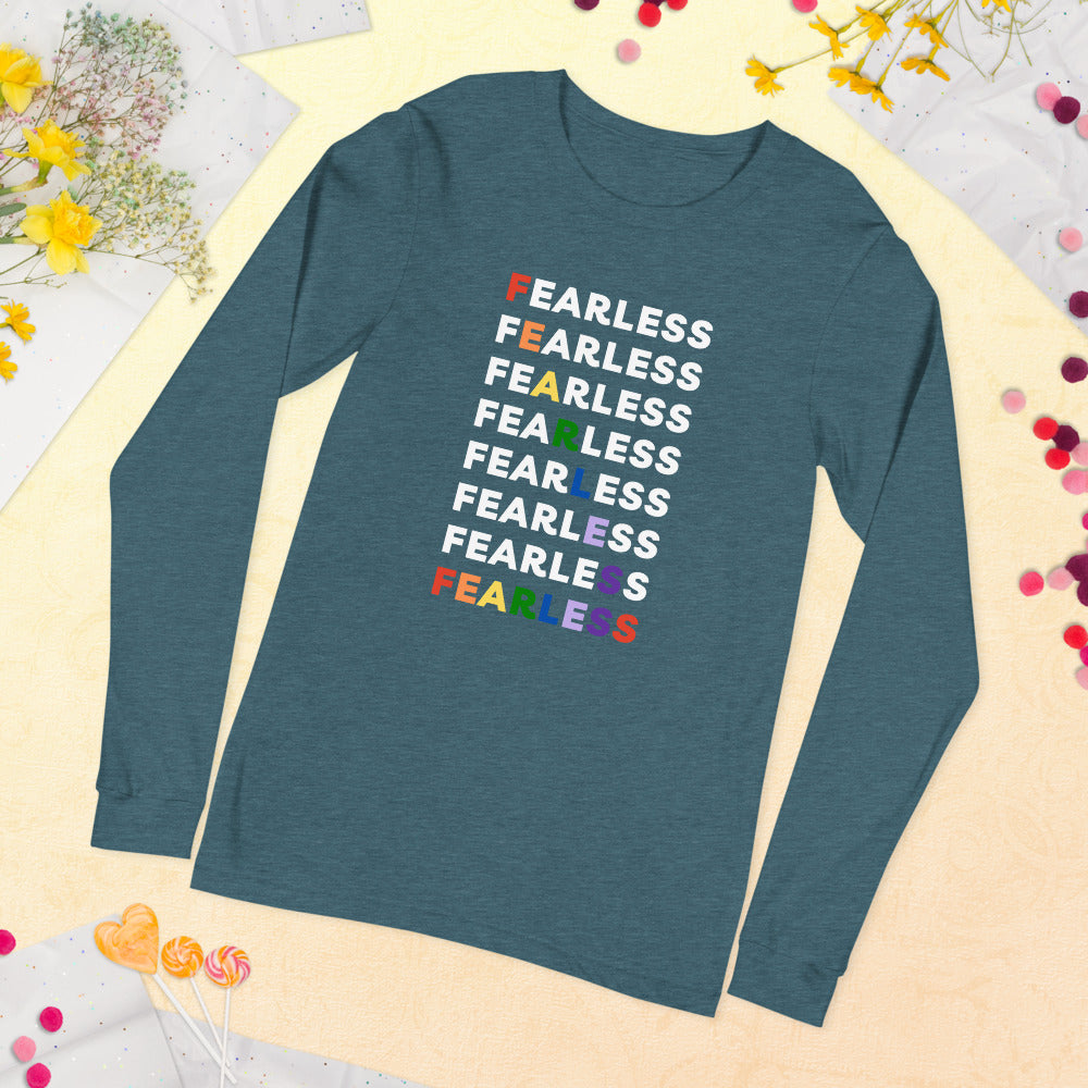 Fearless Rainbow - Women's long sleeve T-shirt