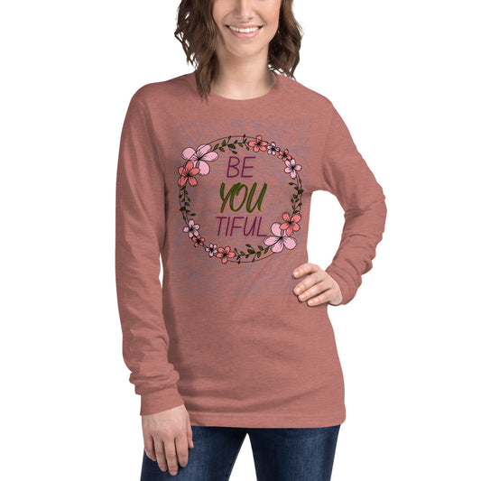 beYOUtiful - Women's long sleeve T-shirt