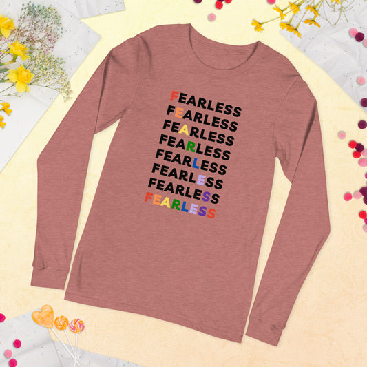 Fearless Rainbow - Women's long sleeve T-shirt