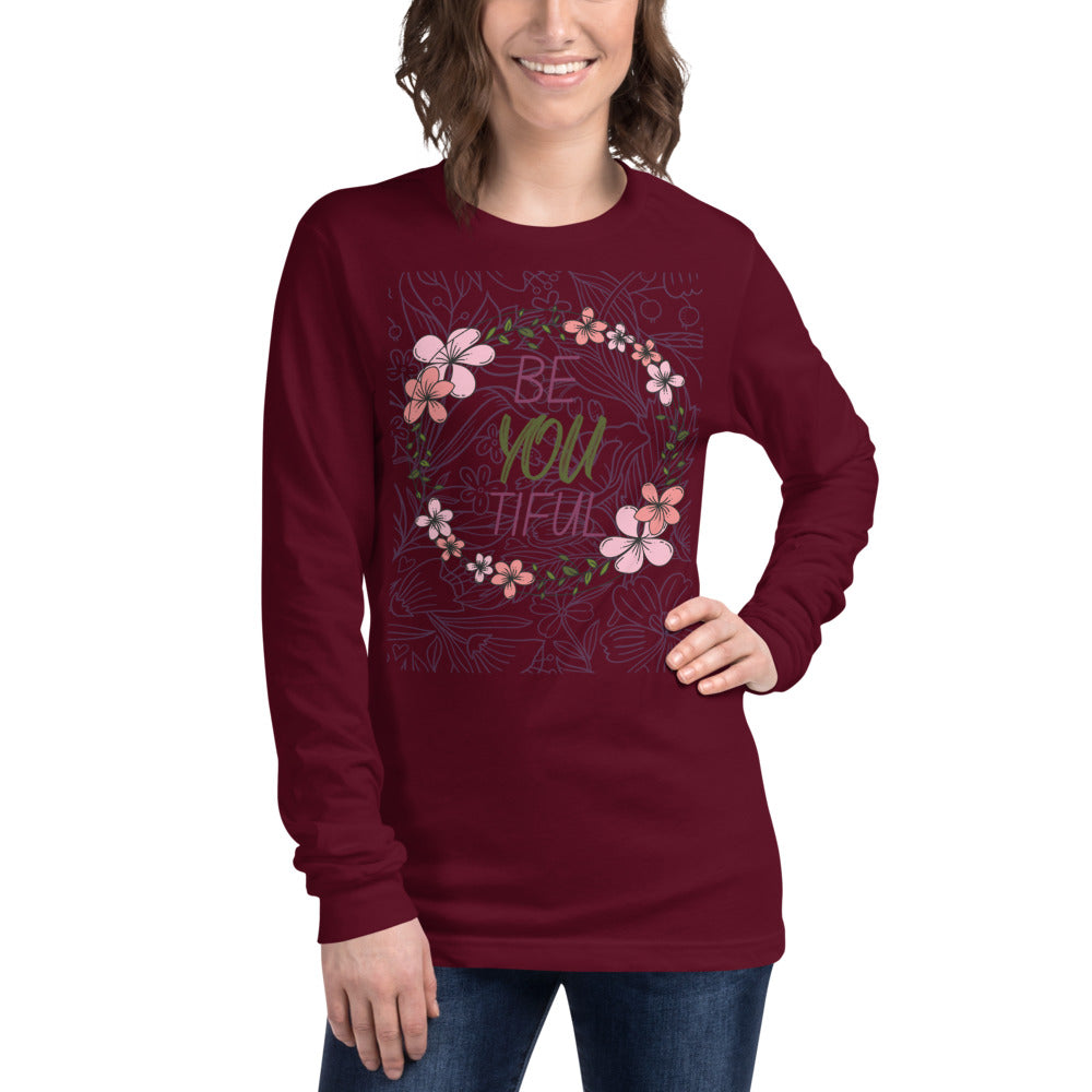 beYOUtiful - Women's long sleeve T-shirt