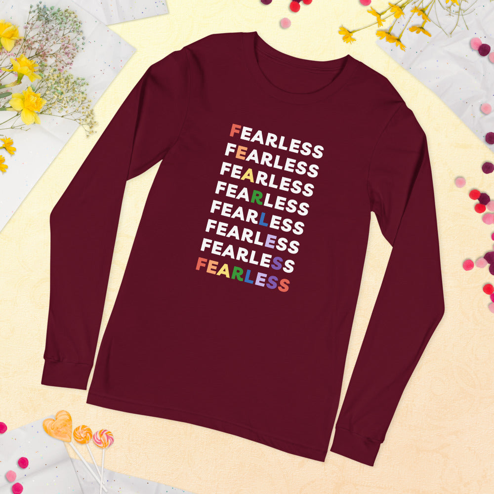 Fearless Rainbow - Women's long sleeve T-shirt