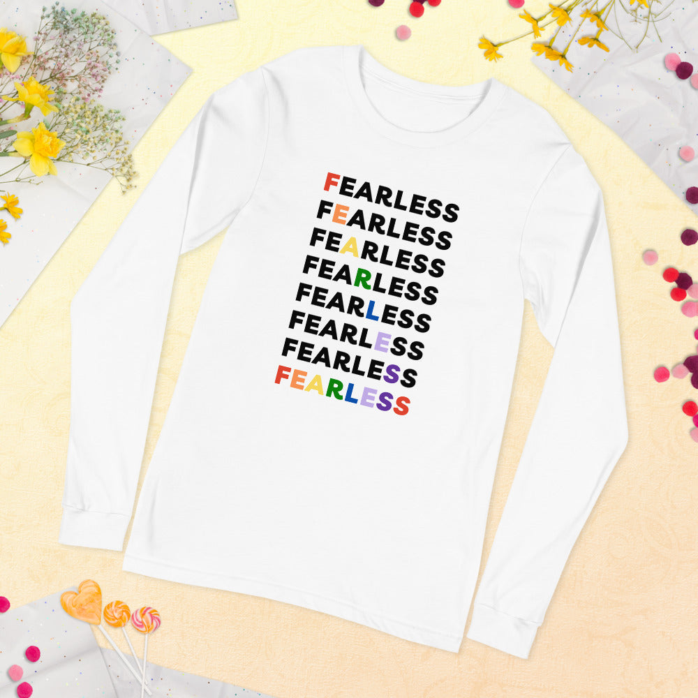 Fearless Rainbow - Women's long sleeve T-shirt