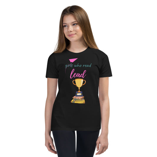 Girls Who Read, Lead - Kids T-shirt