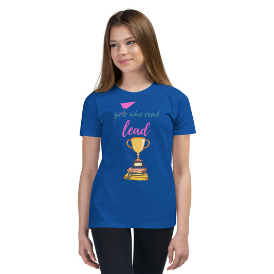 Girls Who Read, Lead - Kids T-shirt